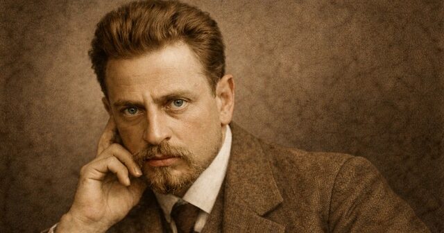 Diese Darstellung ist eine mithilfe künstlicher Intelligenz erstellte Illustration und versteht sich als künstlerische Annäherung an Rainer Maria Rilke Diese Darstellung ist eine mithilfe künstlicher Intelligenz erstellte Illustration und versteht sich als künstlerische Annäherung an Rainer Maria Rilke